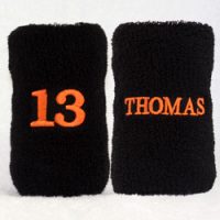 5 inch package black with orange embroidery