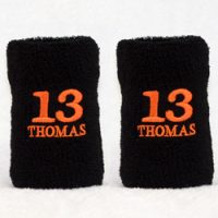 grand slam 5 inch package black with orange embroidery